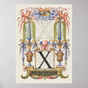 Poster Calligraphie vintage