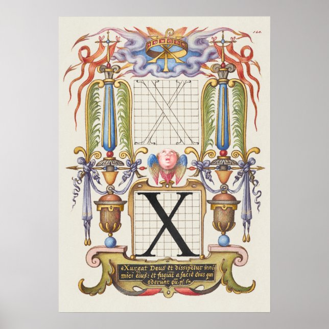 Poster Calligraphie vintage (Devant)