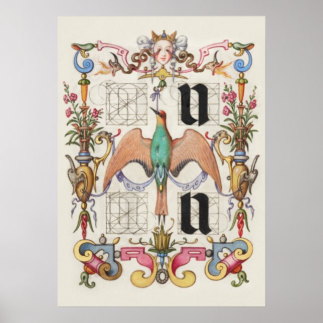 Poster Calligraphie vintage (Devant)