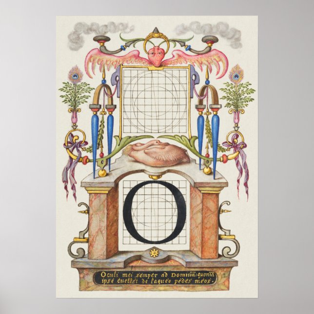 Poster Calligraphie vintage (Devant)