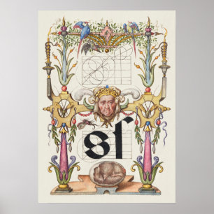 Poster Calligraphie vintage