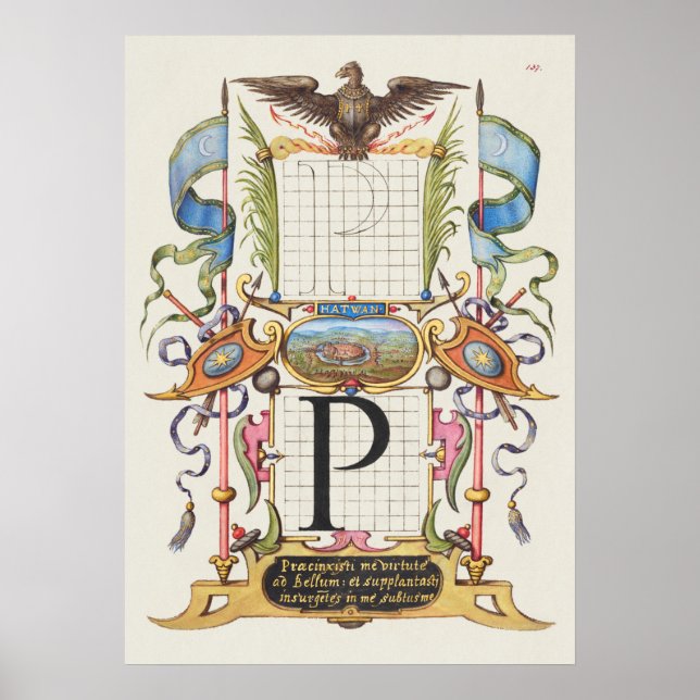 Poster Calligraphie vintage (Devant)