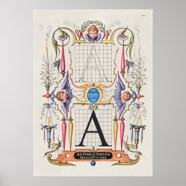 Poster Calligraphie vintage (Devant)