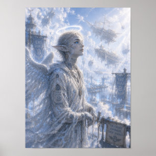 Poster Calme / Ange / Havre de Nuages