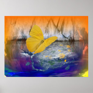 POSTER CALME DES AILES DE PAPILLON