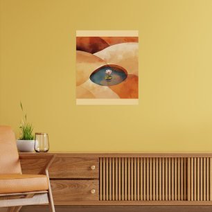 Poster Calme Intérieur – Art Abstrait de Méditation sur l