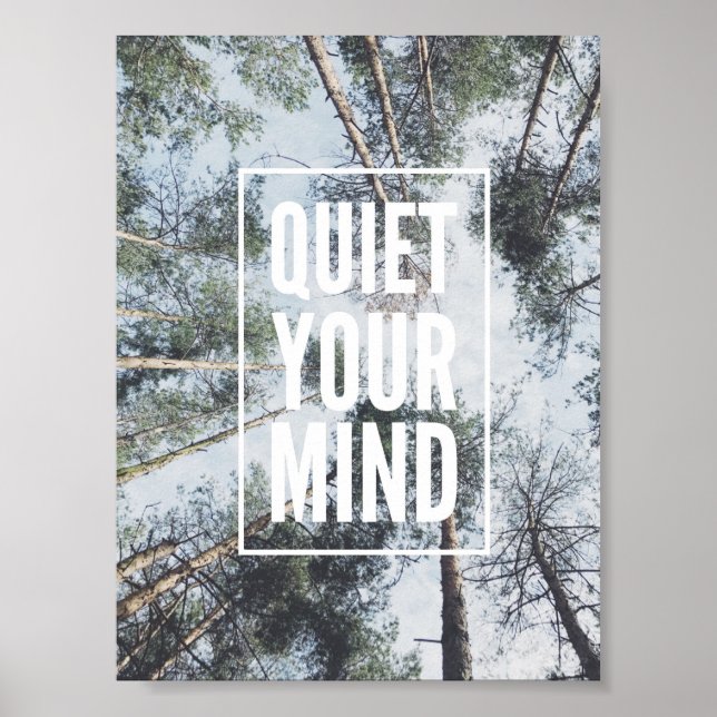 Poster Calmez votre avis poster, citations inspirantes, (Devant)