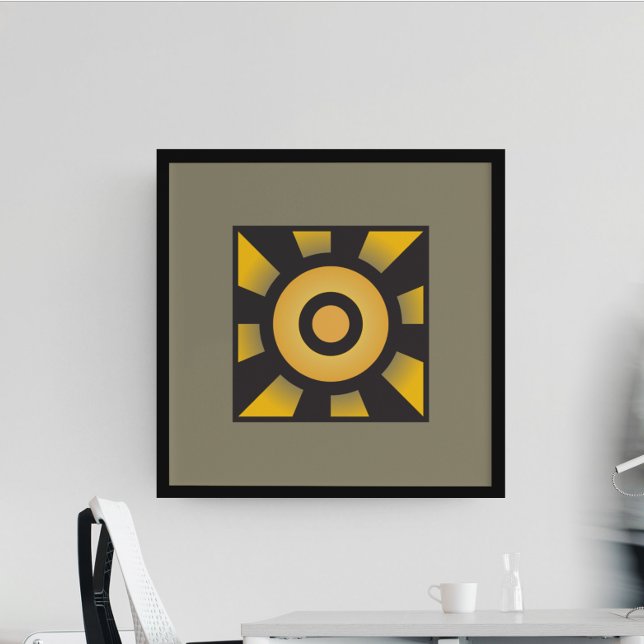 Poster Calques géométriques : Cercles et lignes minimalis (Créateur téléchargé)