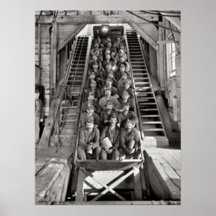 Poster Calumet Copper Mines Michigan Circa 1905