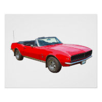 Camaro convertible rouge 1967