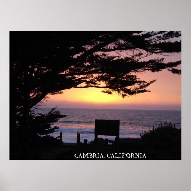 POSTER CAMBRIE, CALIFORNIE (Devant)