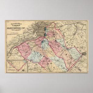 Poster Camden, comtés de Gloucester, NJ