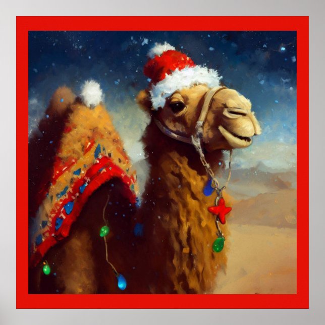 Poster Camel de Noël 3 (Devant)
