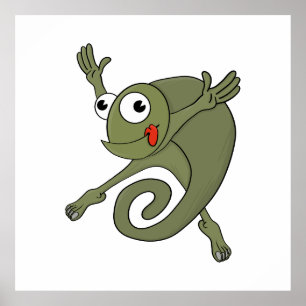 Poster Caméléon Incroyable