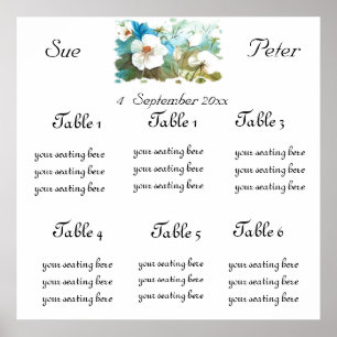 POSTER CAMELLIAS BLANCS CACHES