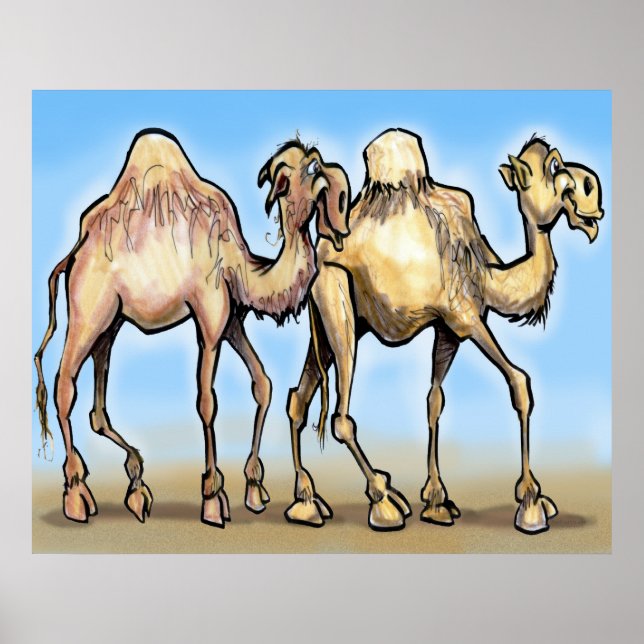 Poster Camels (Devant)