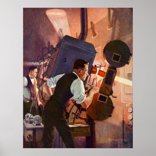 Poster Caméra cinématographique projectioniste du cinéma  (Devant)