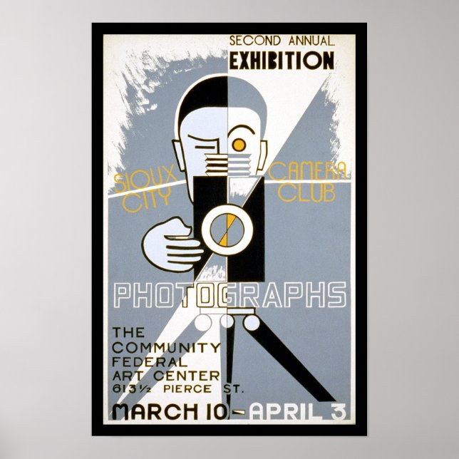 Poster Camera Club, 1939. Photographie vintage (Devant)