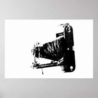 Poster caméra vintage
