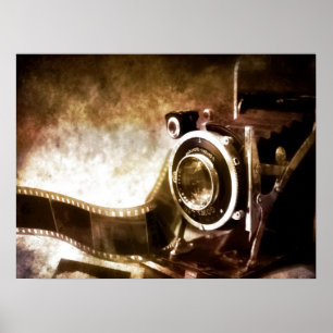 Poster caméra vintage 