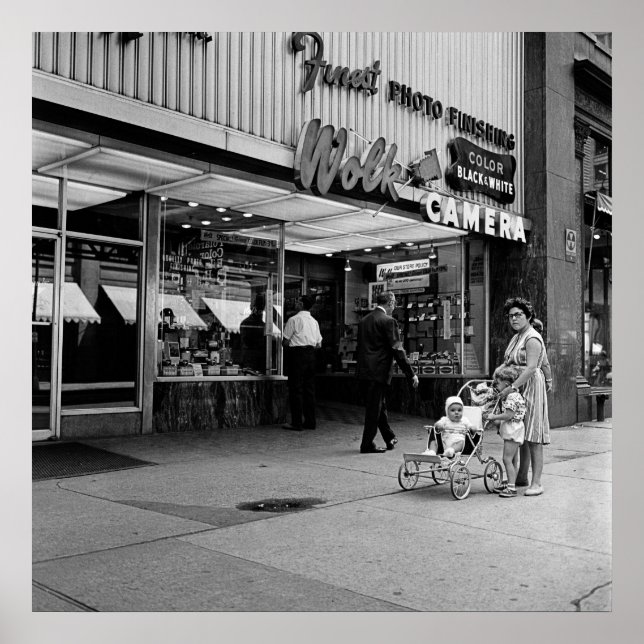 Poster Caméra Wolk de Chicago 1963 Photo 133 North Wabash (Devant)