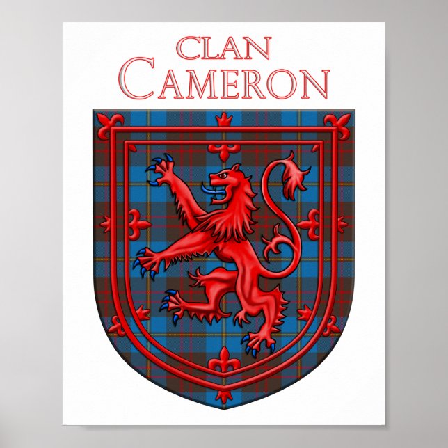 Poster Cameron Chasse Tartan Scottish Plaid (Devant)