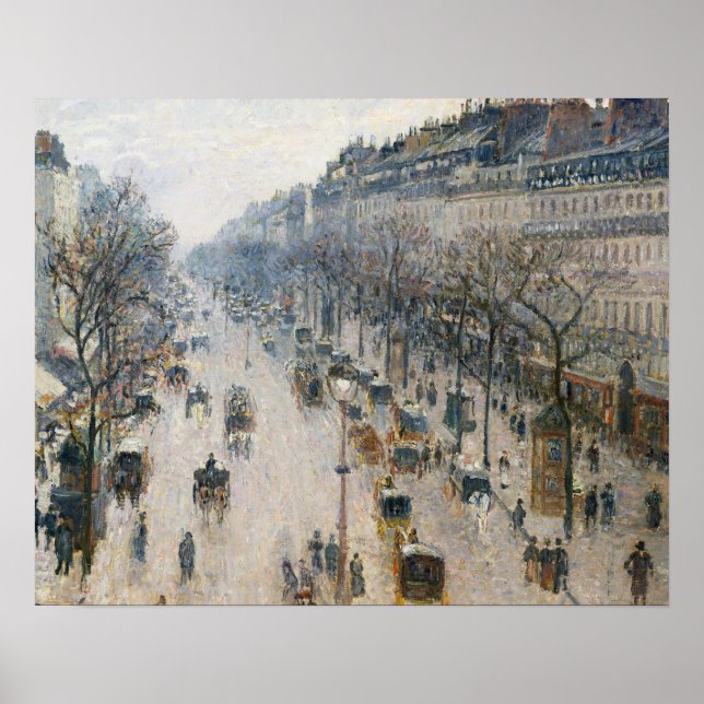 Poster Camille Pissarro - Boulevard Montmartre (Devant)