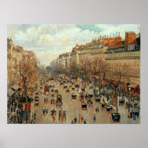 Poster Camille Pissarro Boulevard Montmartre Peinture