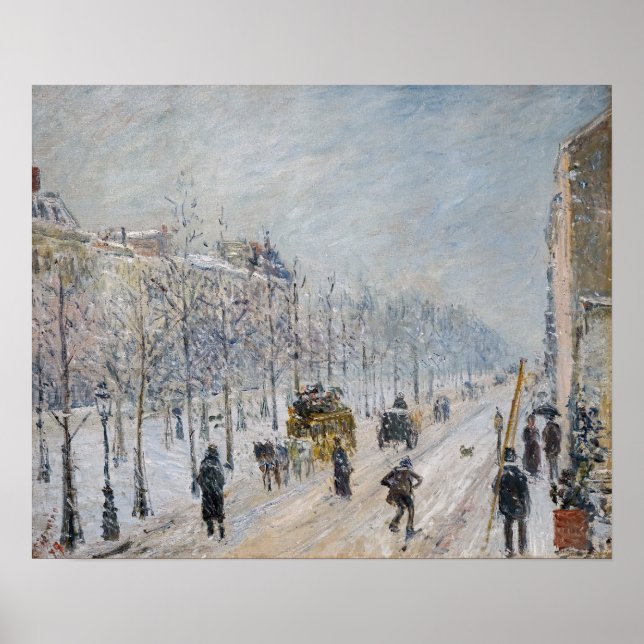 Poster Camille Pissarro - Boulevards extérieurs, Effet Ne (Devant)