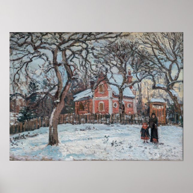Poster Camille Pissarro - Chataigniers a Louvecienne (Devant)