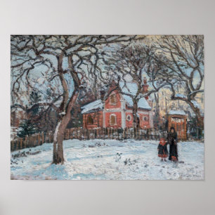 Poster Camille Pissarro - Châtaigniers à Louveciennes