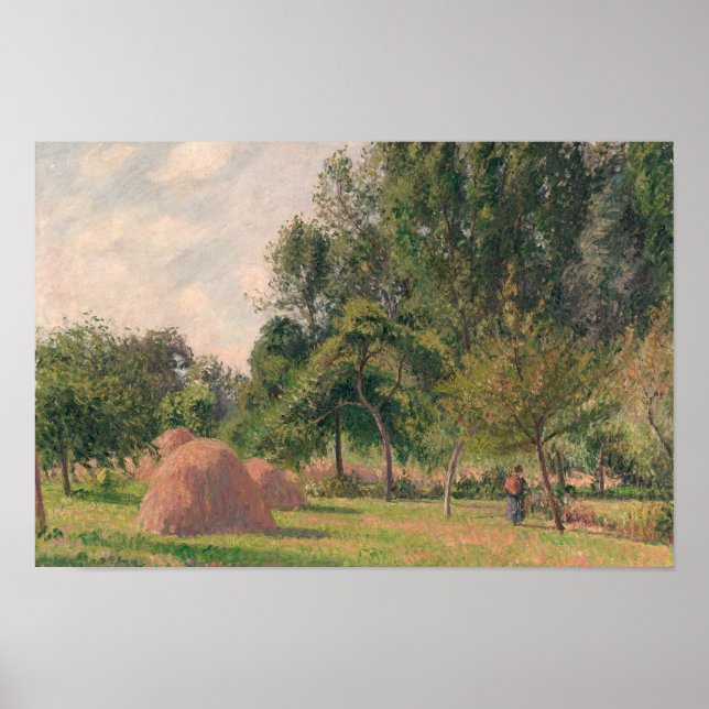 Poster Camille Pissarro - Emballages, Matin, Eragny (Devant)
