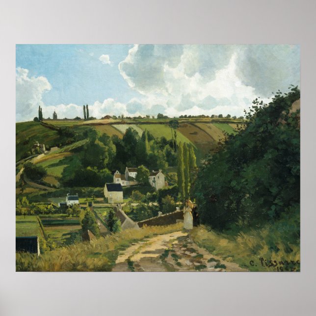 Poster Camille Pissarro - Jalais Hill, Pontoise (Devant)