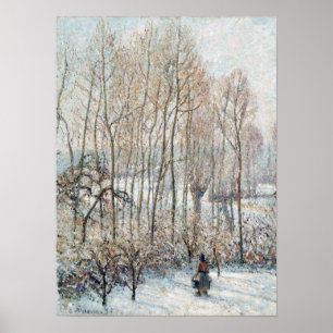 Poster Camille Pissarro Soleil matinal sur la neige