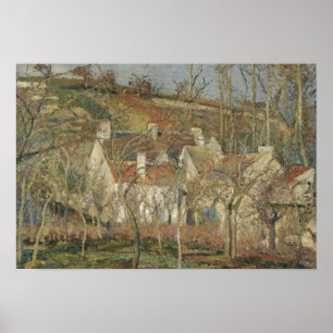 Poster Camille Pissarro - Toits rouges, coin d'un village