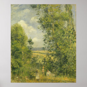 Poster Camille Pissarro   Un repos dans le pré