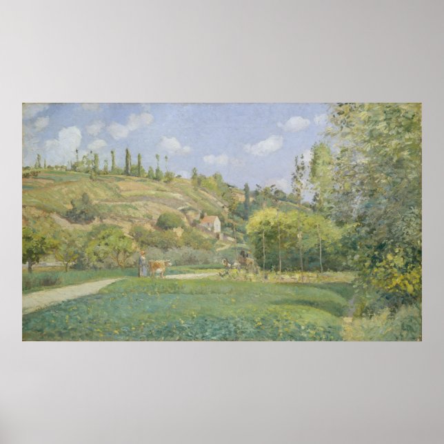 Poster Camille Pissarro | Une vache à Valhermeil, Auvers (Devant)