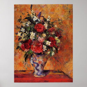 Poster Camille Pissarro - Vase de fleurs