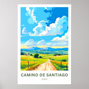Poster Camino De Santiago Espagne Imprimer Voyage