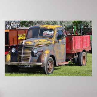 Poster Camion agricole d'hier