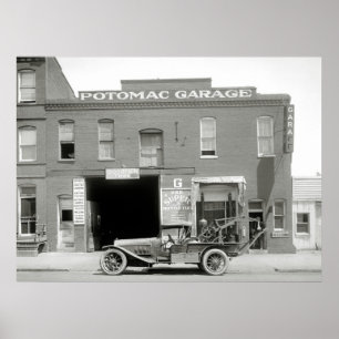 Poster Camion antique Tow, 1921