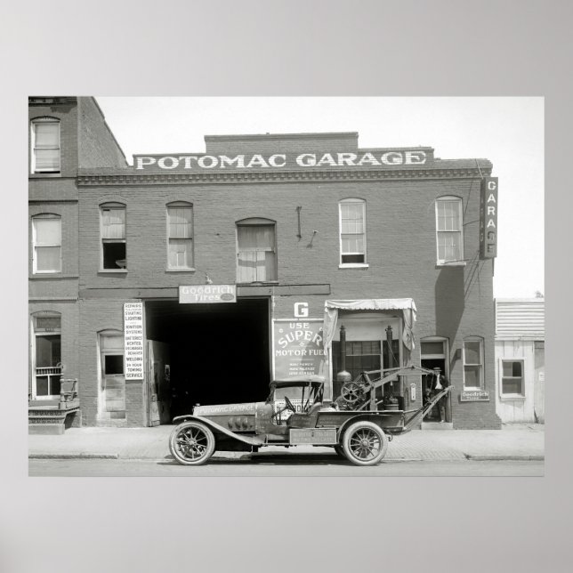 Poster Camion antique Tow, 1921 (Devant)