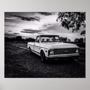Poster Camion camionnette Chevrolet C10