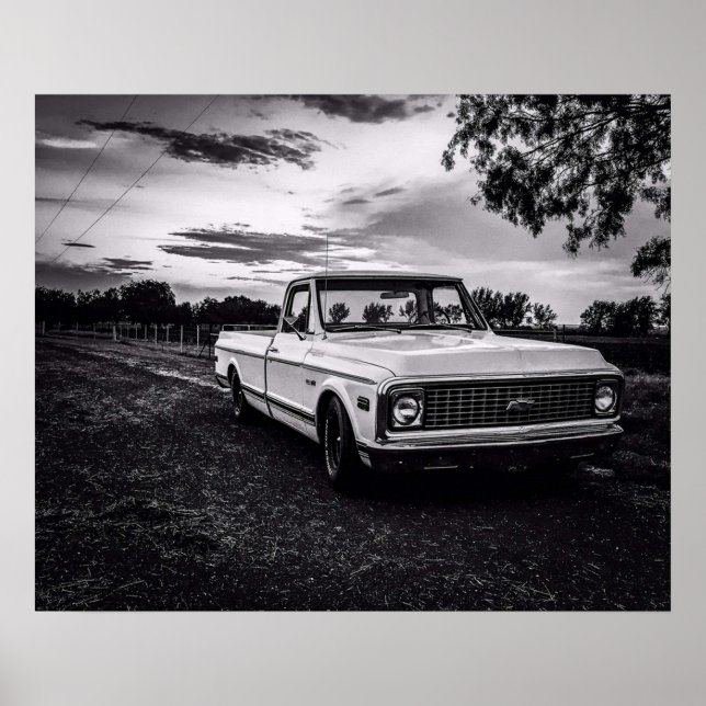 Poster Camion camionnette Chevrolet C10 (Devant)