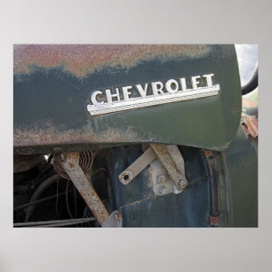 POSTER CAMION CHEVY 1950