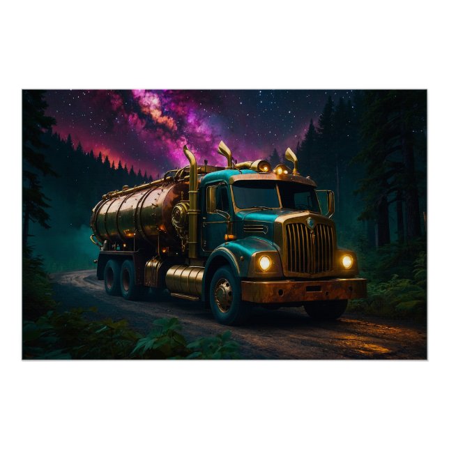 Poster Camion-citerne à vapeur (Devant)