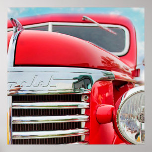 Poster Camion classique Chevrolet