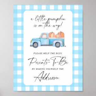 Poster Camion d'automne - Aidez les parents occupés à dev