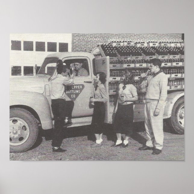 Poster Camion de boisson douce 1951 (Devant)