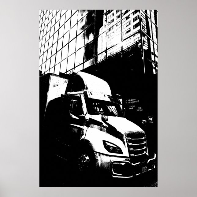 Poster Camion de Camion Posterisé à Montréal Canada (Devant)